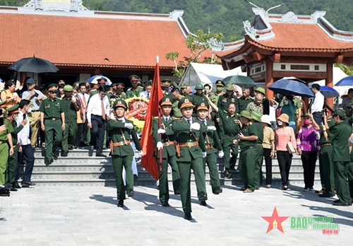 Tổ chức truy điệu và an táng hài cốt liệt sĩ tại Hà Giang